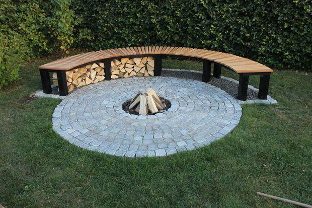Instructables - firepit and bench