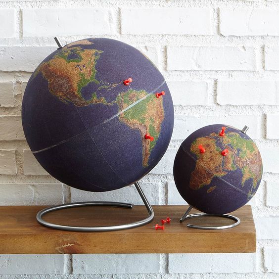 World Traveler's Cork Globe